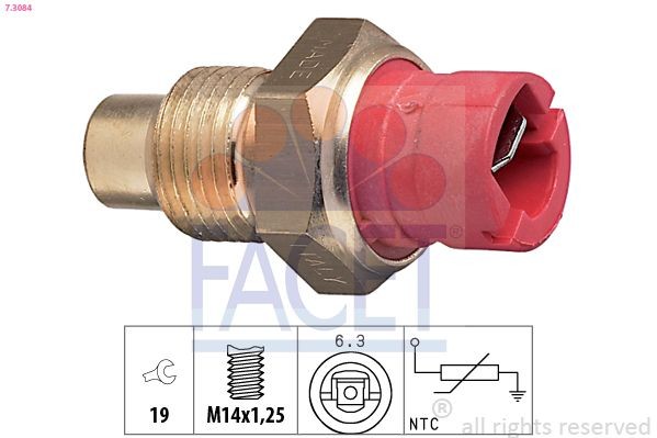 EPS 1.830.084 FACET Made in Italy - OE Equivalent Spanner Size: 19 Coolant Sensor 7.3084 buy