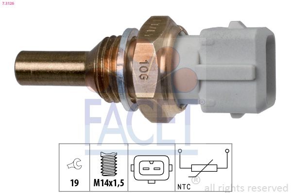 FACET 7.3126 Sensor, Kühlmitteltemperatur für MERCEDES-BENZ LK/LN2 LKW in Original Qualität