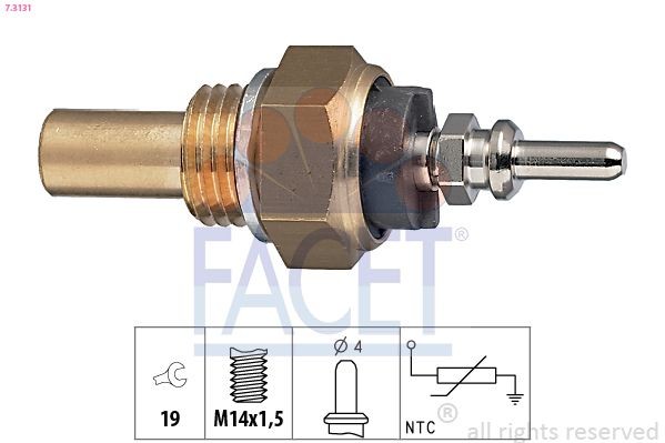 EPS 1.830.131 FACET Made in Italy - OE Equivalent Spanner Size: 19 Coolant Sensor 7.3131 buy