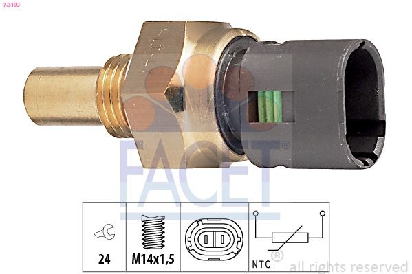 EPS 1.830.193 FACET M14x1,5, Made in Italy - OE Equivalent Sensor, oil temperature 7.3193 buy