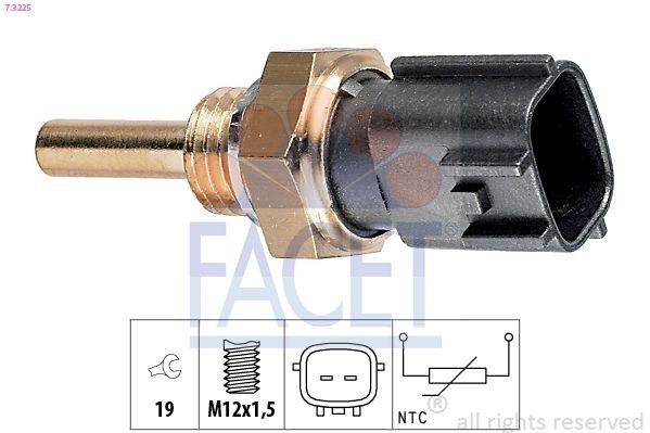 FACET 7.3225 OPEL Engine oil temperature sensor in original quality