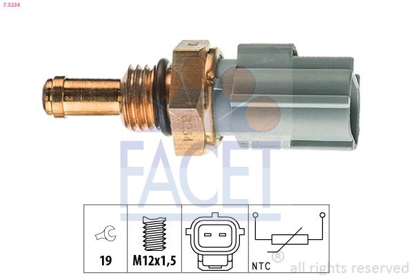 EPS 1.830.234 FACET Made in Italy - OE Equivalent Sensor, coolant temperature 7.3234 buy