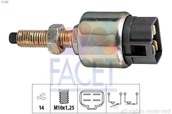 EPS 1.830.315 FACET 73315 Sensor de temperatura de aceite MG MGF Cabrio (RD) 1.8 i 16V 120 cv Gasolina 1996