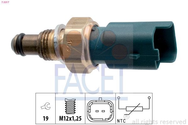 EPS 1.830.317 FACET 73317 Sensor, fuel temperature Nissan Micra Mk3 1.5 dCi 68 hp Diesel 2007 price