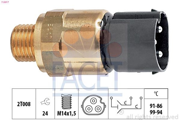 Original 7.5617 FACET Temperature switch, radiator fan experience and price