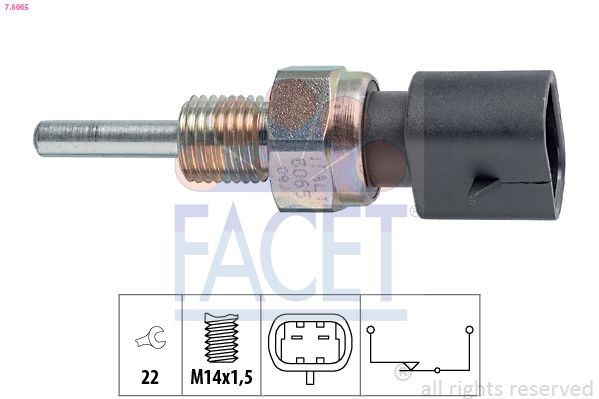 Reverse light sensor FACET Made in Italy - OE Equivalent - 7.6065