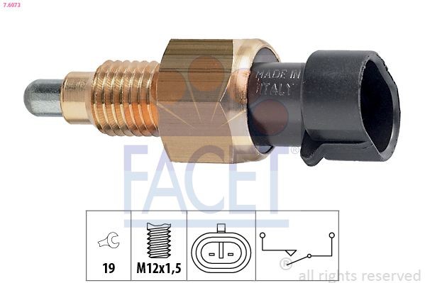 FACET 7.6073 Reverse light switch Made in Italy - OE Equivalent