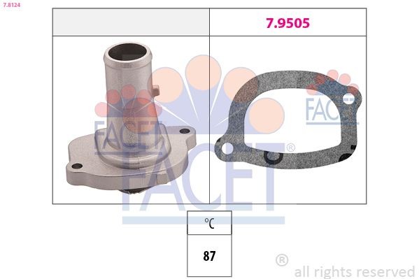 FACET 7.8124 Engine thermostat FIAT experience and price