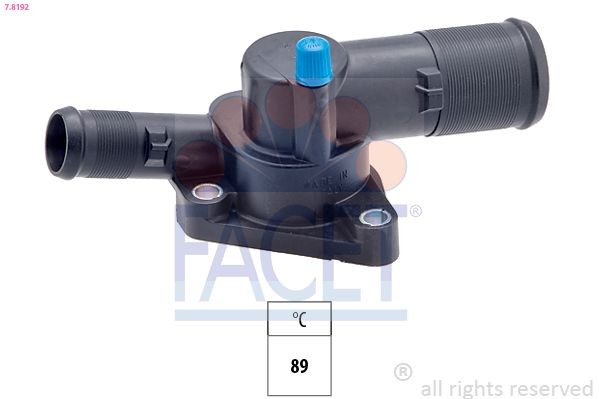 EPS 1.880.192 FACET Opening Temperature: 89°C, Made in Italy - OE Equivalent, with seal Thermostat, coolant 7.8192 buy