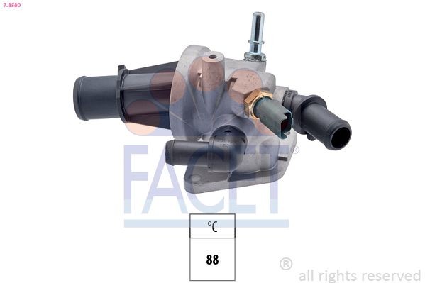 EPS 1.880.580 FACET 7.8580 Engine thermostat 5522 4021