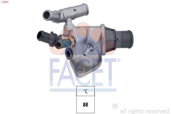 EPS 1.880.660 FACET 7.8660 Engine thermostat 55 190 049
