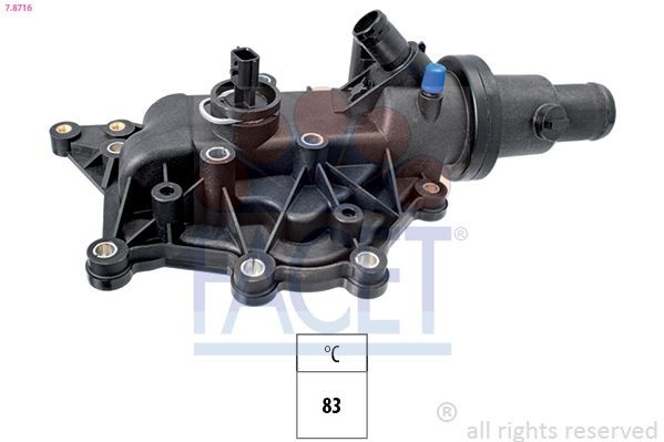 EPS 1.880.716 FACET 7.8716 Engine thermostat 8200700094