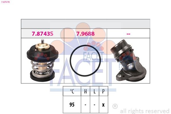 Great value for money - FACET Engine thermostat 7.8757K