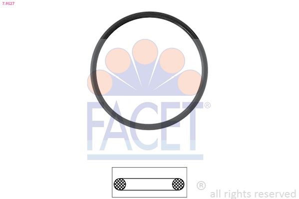 FACET 7.9527 Thermostat gasket LAND ROVER 110/127 1983 in original quality