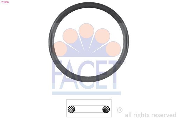 Great value for money - FACET Gasket, thermostat 7.9538