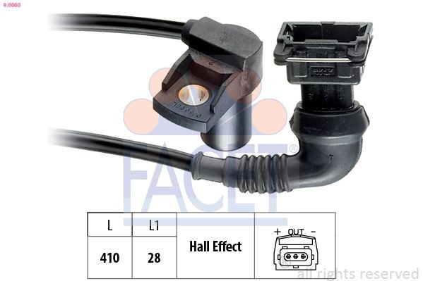 FACET 9.0060 Camshaft position sensor Made in Italy - OE Equivalent