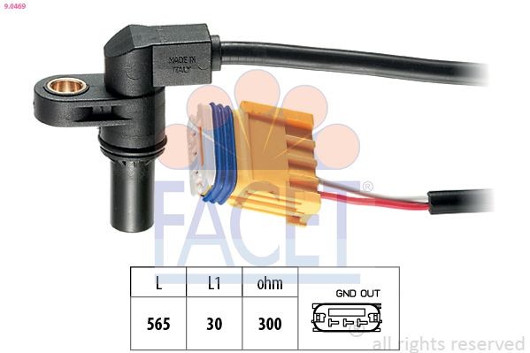 FACET 9.0469 FIAT Gearbox speed sensor in original quality