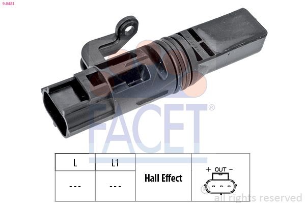 EPS 1.953.481 FACET Made in Italy - OE Equivalent RPM Sensor, engine management 9.0481 buy