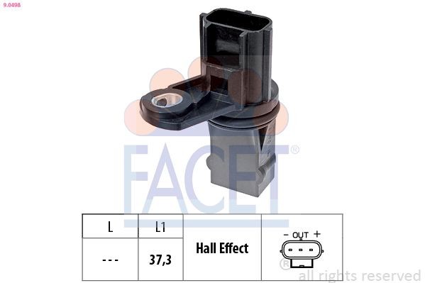 FACET 9.0498 RPM Sensor, engine management Made in Italy - OE Equivalent