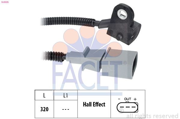 EPS 1.953.535 FACET Made in Italy - OE Equivalent Sensor, camshaft position 9.0535 buy