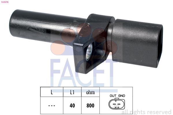 EPS 1.953.578 FACET 90578 Crankshaft position sensor W210 E 270 CDI 2.7 170 hp Diesel 2002 price