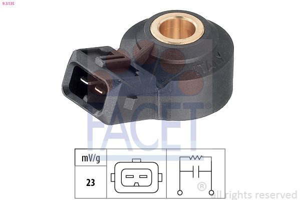 FACET 9.3135 Knock Sensor Made in Italy - OE Equivalent