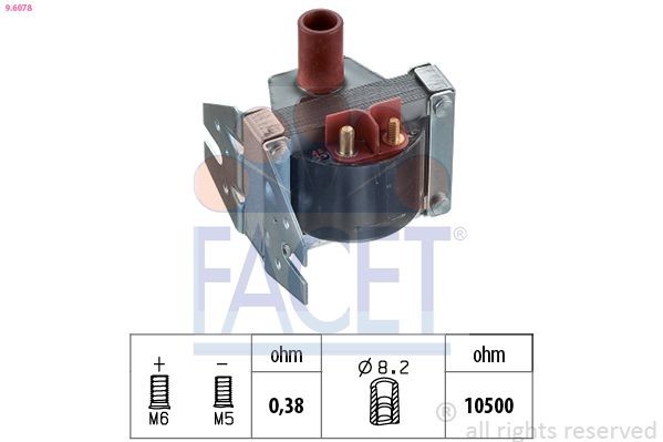 EPS 1.970.178 FACET 96078 Ignition coil pack Mercedes E Class W124 E 300 3.0 4-matic 180 hp Petrol 1993 price