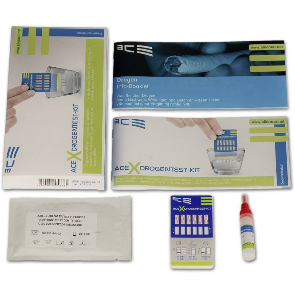 Alcohol breathalyzer ACE X, Drug Test Kit 100338