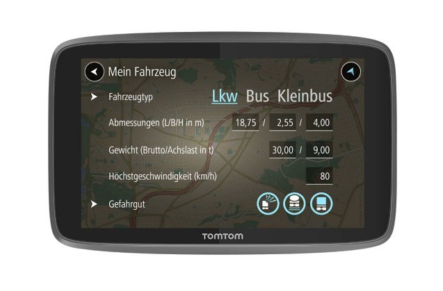 TomTom 1PN5.002.07 Navigationsgerät für MULTICAR Tremo LKW in Original Qualität