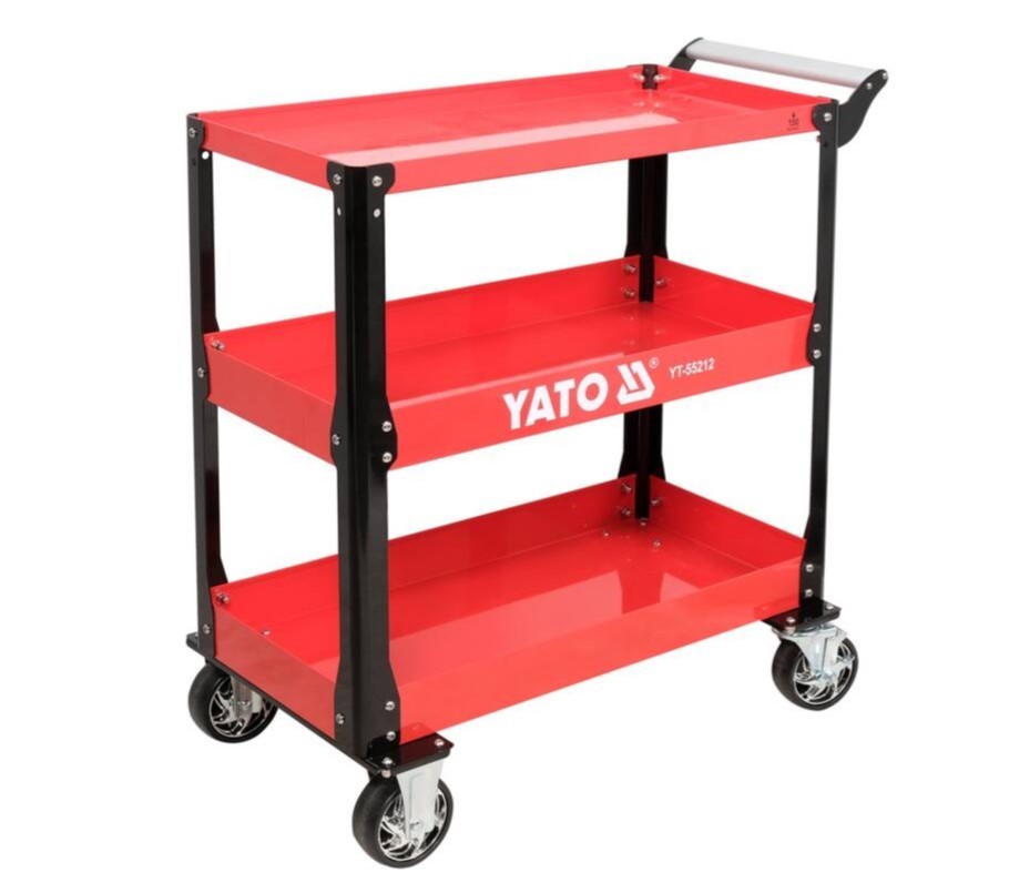 YATO Chariot a boîtes a outils avec 3 tiroirs 52x32x72 cm pas cher 