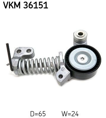 SKF VKM 36151 Tensioner pulley, v-ribbed belt VOLVO XC40 2017 in original quality