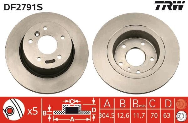 TRW DF2791S Brake disc LAND ROVER experience and price