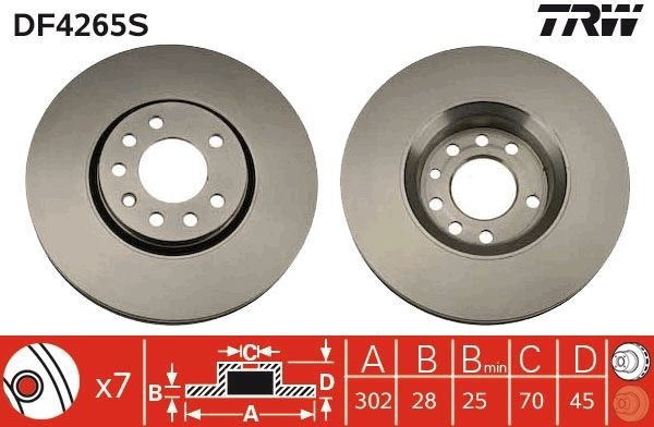 TRW DF4265S Brake disc SAAB experience and price