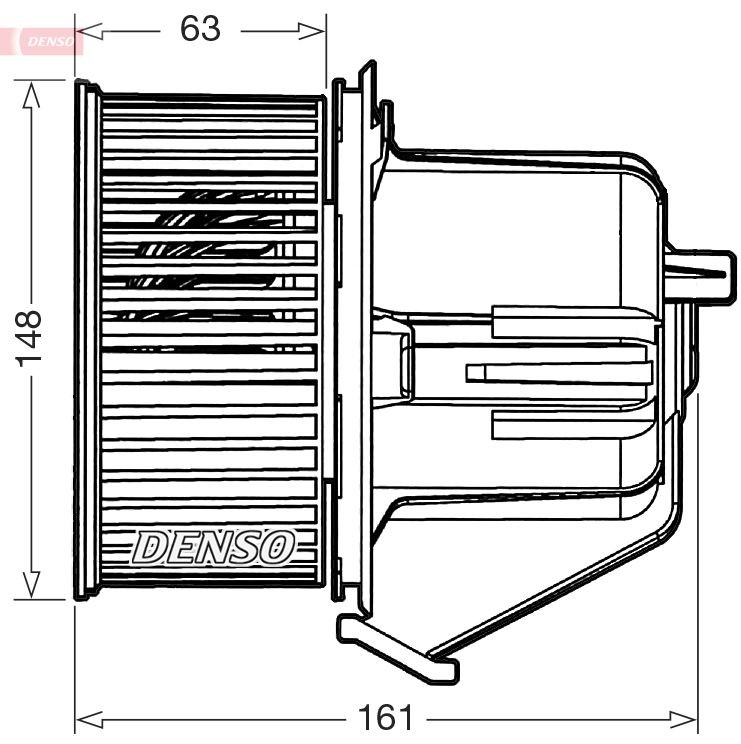 DENSO DEA07027 Heater blower motor 6441-CR