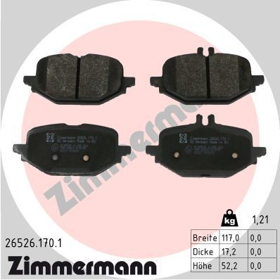 26526 ZIMMERMANN 265261701 Heater plugs MERCEDES-BENZ C-Class T-Modell (S206) C 220 d 4-matic 200 hp Diesel/Electro 2023 price