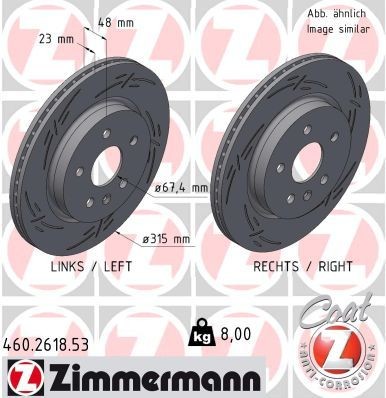 Great value for money - ZIMMERMANN Brake disc 430.2618.53
