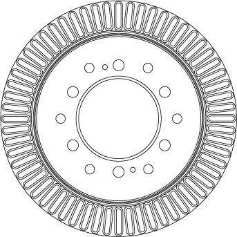 TRW DF4484 Brake rotor 312x18mm, 6x139,7, Vented, Painted
