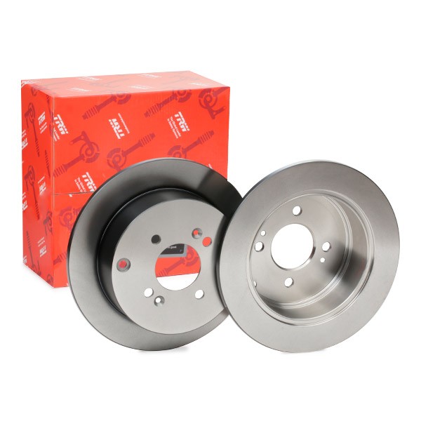 TRW 262x10mm, 4x100, solid, Painted Ø: 262mm, Num. of holes: 4, Brake Disc Thickness: 10mm Brake rotor DF4803 buy