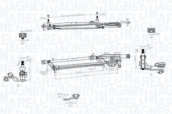 TGT700AM MAGNETI MARELLI 085570700010 Hand brake cable 1329 833