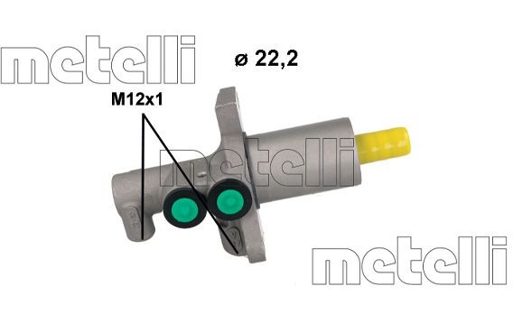 Original METELLI Brake master cylinder 05-1224 for BMW 5 Series