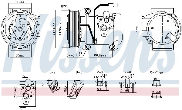 NISSENS 890957 Klimakompressor für MERCEDES-BENZ AROCS LKW in Original Qualität