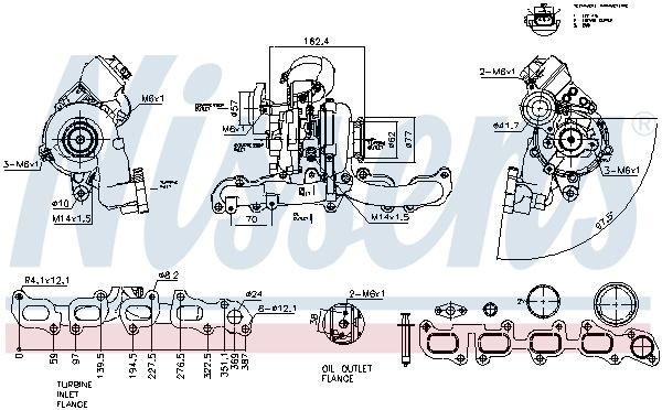 NISSENS Turbocharger 93547 Audi A4 2020