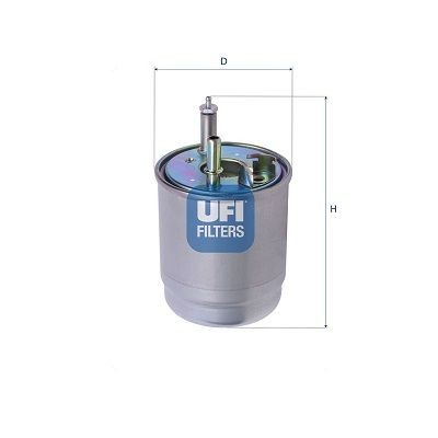 UFI Filter Insert Height: 157,8mm Inline fuel filter 24.164.00 buy