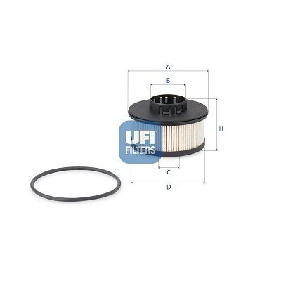 UFI 26.201.00 Fuel filter 98 168 471 80