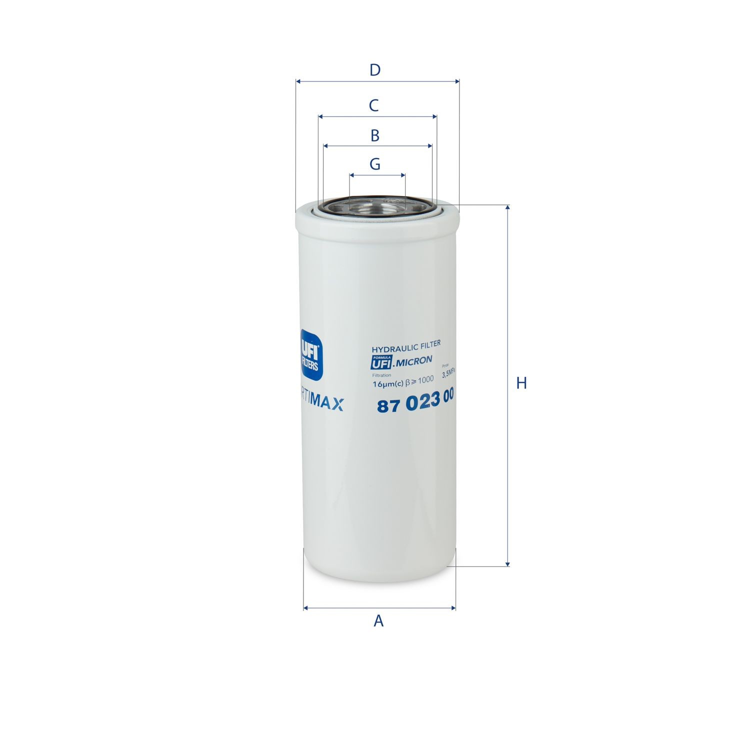 UFI 94, 97 mm Filter, operating hydraulics 87.023.00 buy