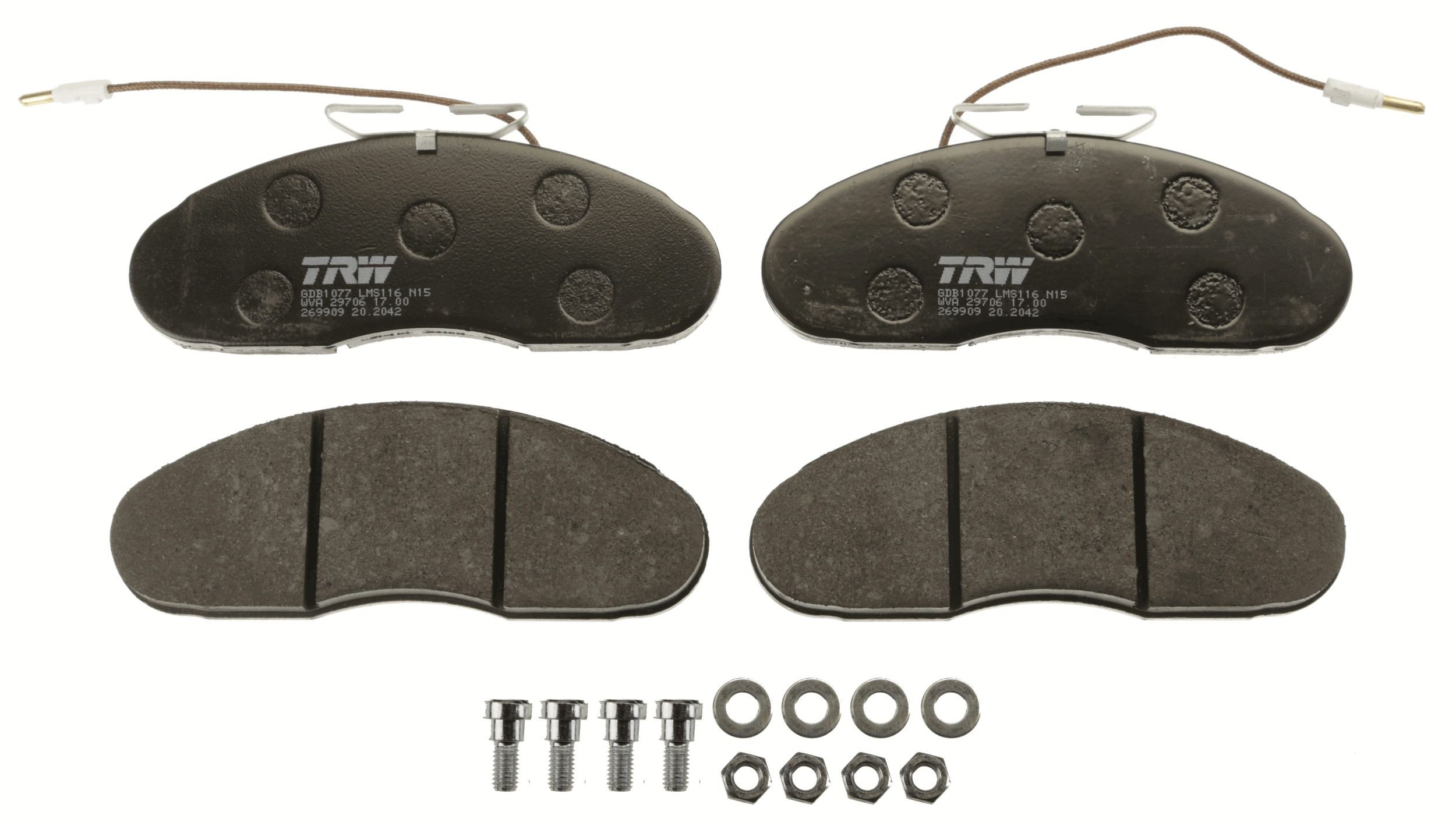 TRW Brake pad kit GDB1077