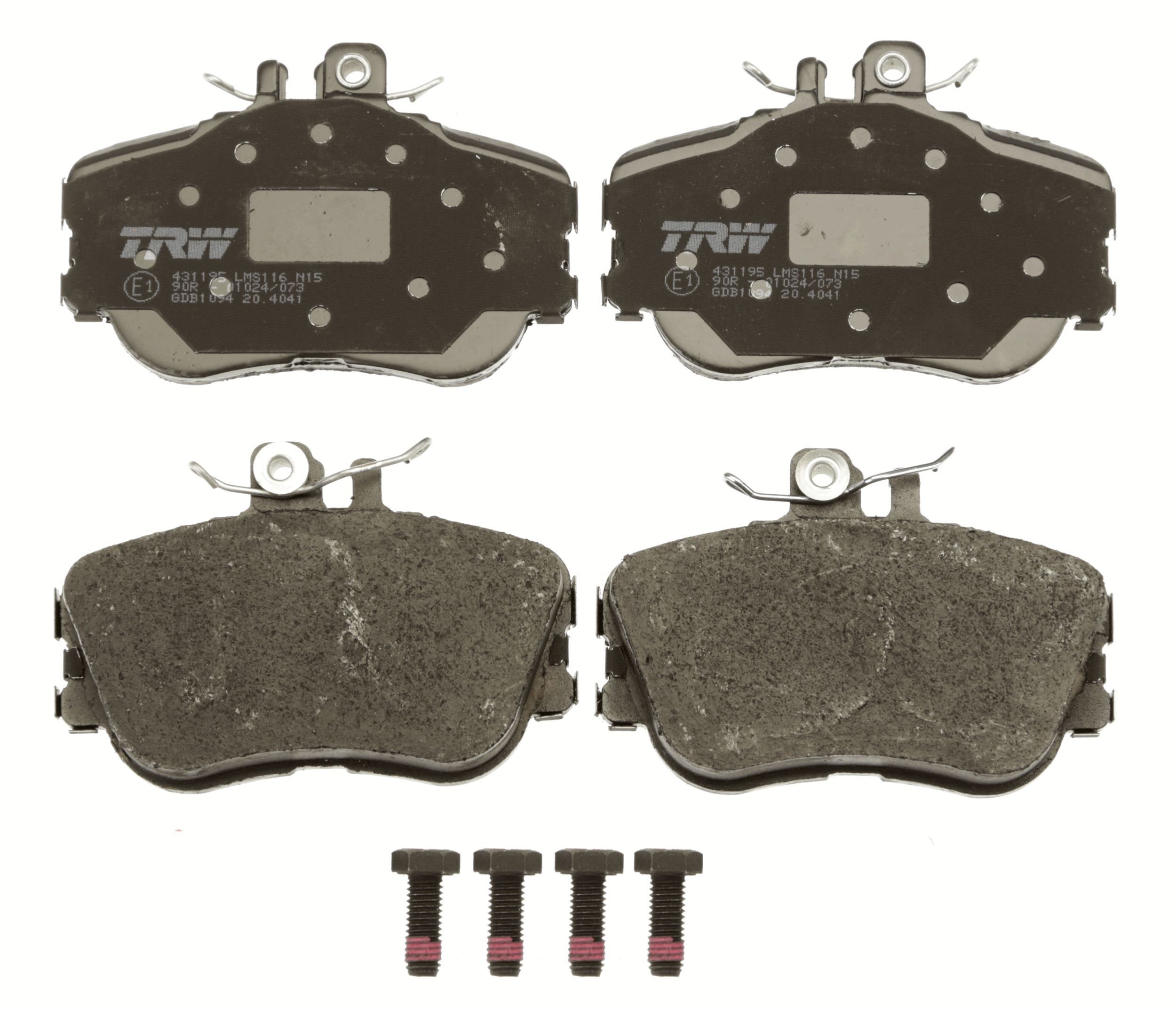 TRW Brake pad kit GDB1094 suitable for MERCEDES-BENZ C-Class