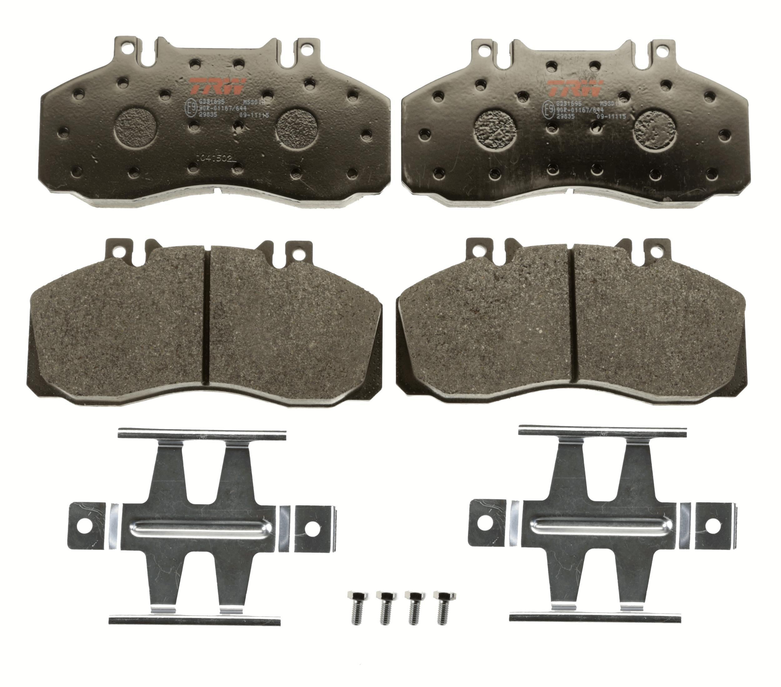 TRW Brake pad kit GDB1695 suitable for MERCEDES-BENZ SPRINTER