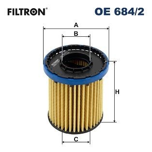 Original FILTRON Oil filter OE 684/2 for OPEL INSIGNIA