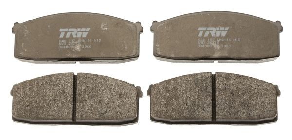 TRW GDB197 Brake pad set not prepared for wear indicator